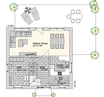 Erdgeschoss -Haus Wangerland 2023-