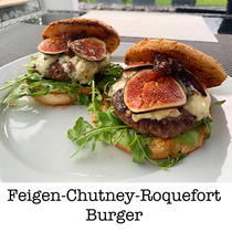 Feigen-Chutney-Roquefort Burger