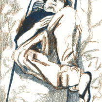 JULIAN, FRANKREICH | FRANCE | Bunstiftzeichnung | crayon drawing