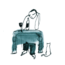 WEINTRINKER | Tuschezeichnung | ink drawing