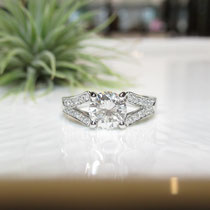 PT 1.0ct ダイヤリング  (セミオーダー)