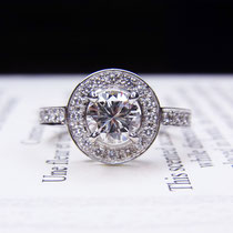 PT 1.0ct ダイヤリング  (セミオーダー)