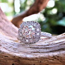 PT 1.0ct ダイヤリング  (セミオーダー)