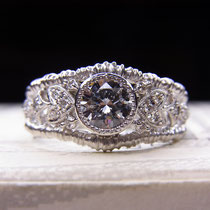 PT 1.0ct ダイヤリング  (セミオーダー)