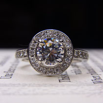 PT 1.0ct ダイヤリング  (セミオーダー)