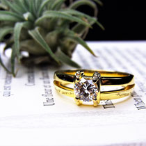 K18 0.5ct ダイヤリング  (セミオーダー)