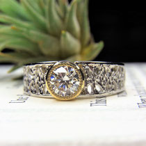 PT /K18 0.5ct ダイヤリング  (セミオーダー)