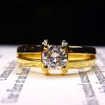 K18 0.5ct ダイヤリング  (セミオーダー)