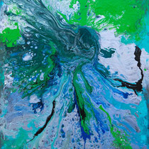 NEUES LEBEN  -  100x80 cm, Mischtechnik auf Leinwand