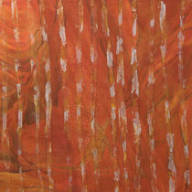DOWN UNDER  -  80x100 cm, Pigmente und Acryl auf Leinwand