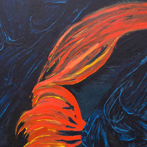 TIERRA DEL FUEGO I  -  80x100 cm, Pigmente und Acryl auf Leinwand
