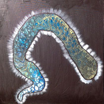 FANTASIE II  -  80x80 cm, Mischtechnik auf Leinwand