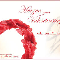Herzen für Valentin, Mutter- oder Vatertag