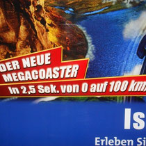 ... Der neue Megacoaster "Blue Fire"