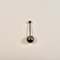 N°233 ANHÄNGER - Aus 950/- Platin mit einer ca. 9mm Tahiti Perle.
