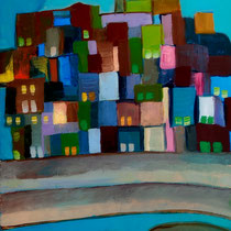 Nr.7-"La meva ciutat" 48 x 36 cm oli sobre tela 450 €