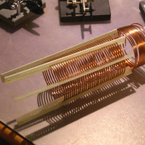 Air core inductors, alignment jig, by I6QON