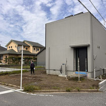 着工時、外構工事がスタートです。