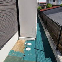 一期目はここまで施工しました。シートの耐久性の違いを感じます。