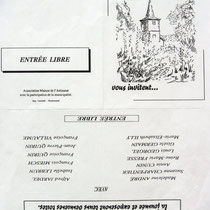 La pub pour l'expo. de Lièzey, réalisation du dessin de couverture. 