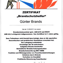 Zertifikat "Brandschutzhelfer "  | Cronen Apotheke Coesfeld