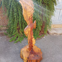 Adler mit offenen Schwingen fertig geölt