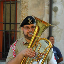 Musiker vom Croce Rossa Italiana