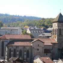 Visite de la collégiale d'Eymoutiers, bel exemple pédagogique, à la fois romane et gothique