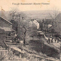 Au début du XXe siècle, la forêt n'occupait pas encore systématiquement les hauteurs de la montagne limousine - Beaumont-du-Lac - Photo Paul COLMAR