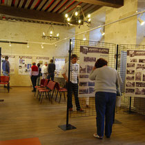 Inauguration de l'exposition "14-18, Poussières de guerre" à Saint-Léonard-de-Noblat - été 2014.