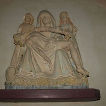 Vierge  de Pitié (fin XVe siècle, cl. MH) - Eglise de Moissannes