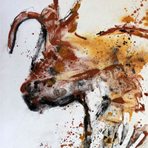 Grand auroch pariétal, 80x60cm