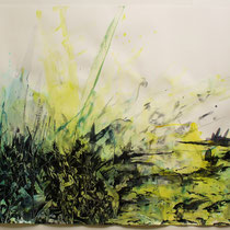 © Joana Bruessow, Geaest - boughs, 26,5" x 38,5", ink on paper, 2012