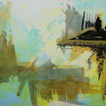 © Joana Bruessow, Piscine, 32" x 42", ink on paper, 2011