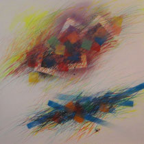 Salvatore Alessi, Interferenze, 2011, tecnica mista, 70x70 cm