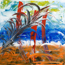Giuseppe De Michele, Senza titolo, 2011, acrilici su tela, 80x80 cm