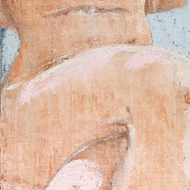 Angelo Petrucci, Senza titolo, 2011, olio su tela, 151x50 cm
