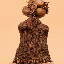 Johannes Genemans, Papaya. Sentimento primaverile, 2012, bronzo, h 50 cm