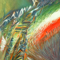 Michele Recluta, Tratturo italiano, 2011, tecnica mista su tela, 70x60 cm