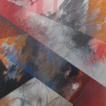 Salvatore Alessi, Nella storia, 2011,  tecnica mista su tela, 50x70 cm