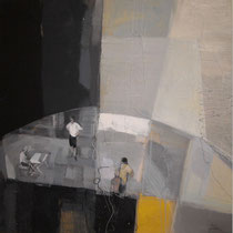 Zane Kokina, Giallo gioia, 2012, tecnica mista, 80x80 cm