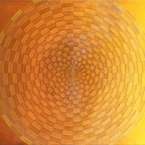 Camilla Alessi, Elianthus, pastelli ad olio e cera colorata su carta, cm 76x56, 2011