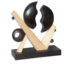 Roberto Fruggeri, Proiezione, 2011, scultura legno, 58x50x20 cm