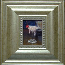 " DIARIO DEL SOGNO: COCKTEIL ORGASM "　Olio su tavola　9.5cm×6.5cm　2012