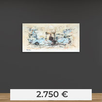 abstrakte Gemälde als Interior Bürogestaltung - Kunst mieten kaufen leasen - ARTprotect Kunstgalerie Berlin