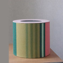 Petite lampe à poser, tissu basque.