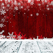 W3 Schnee-Glitzer-Motiv, rot-weiß (Einfacher Stoff) = 25 EUR - B270xH180cm