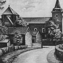 SLAGBOOMSWEG Zicht op de St Bavokerk