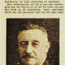 Dirigent Léon Hermans (neef van Henri) Werd later dirigent van het Pancratiuskoor in Heerlen, en is componist van vele mannenkoorwerken