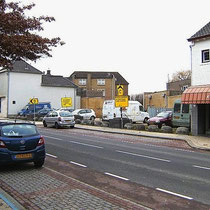 De plek is nu een tijdelijke parkeerplaats